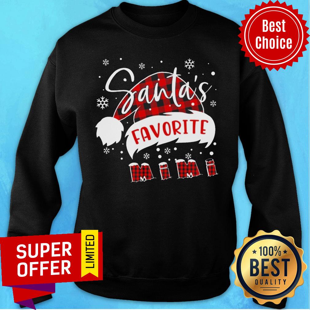 Funny Santa'S Favorite 1st Mimi Christmas Shirt - Image 5