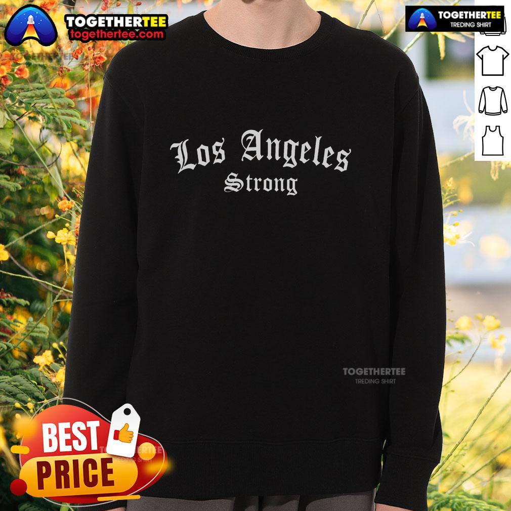 Top Los Angeles California Vintage We Stand LA Strong T-Shirt - Image 5