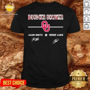 Funny Oklahoma Sooners Jalen Hurts And Ceedee Lamb Signatures Shirt