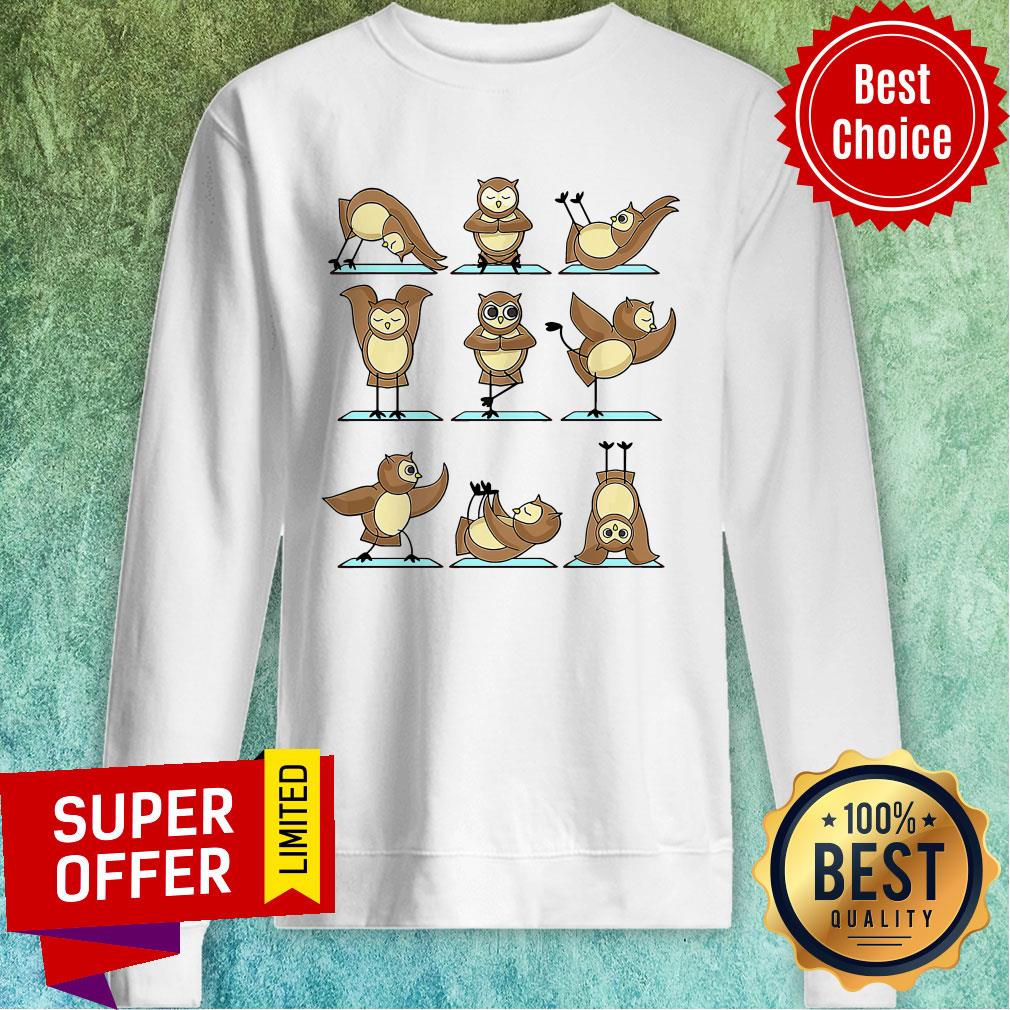 Awesome Owl Yoga Shirt - Image 2
