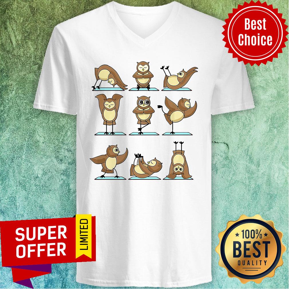 Awesome Owl Yoga Shirt - Image 4