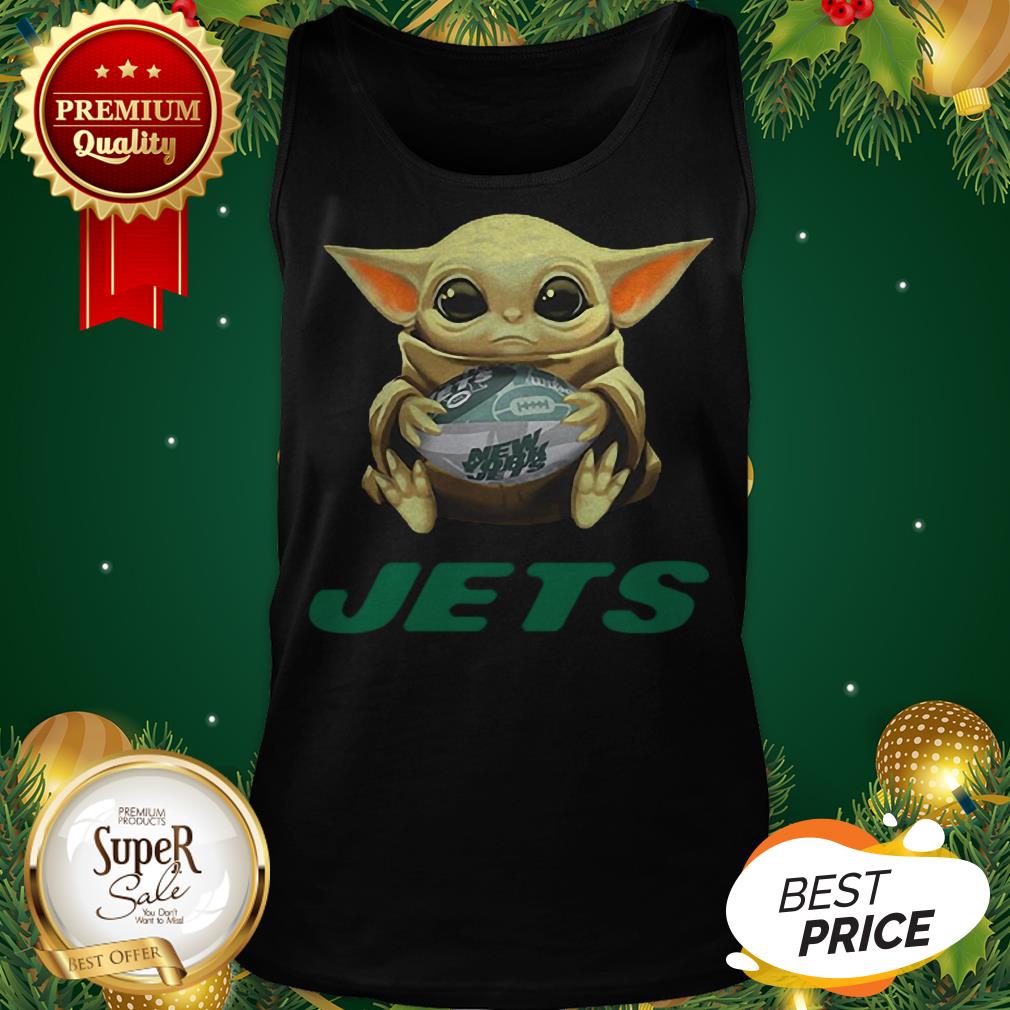 Baby Yoda Hug New York Jets Star Wars Mandalorian Shirt - Image 3