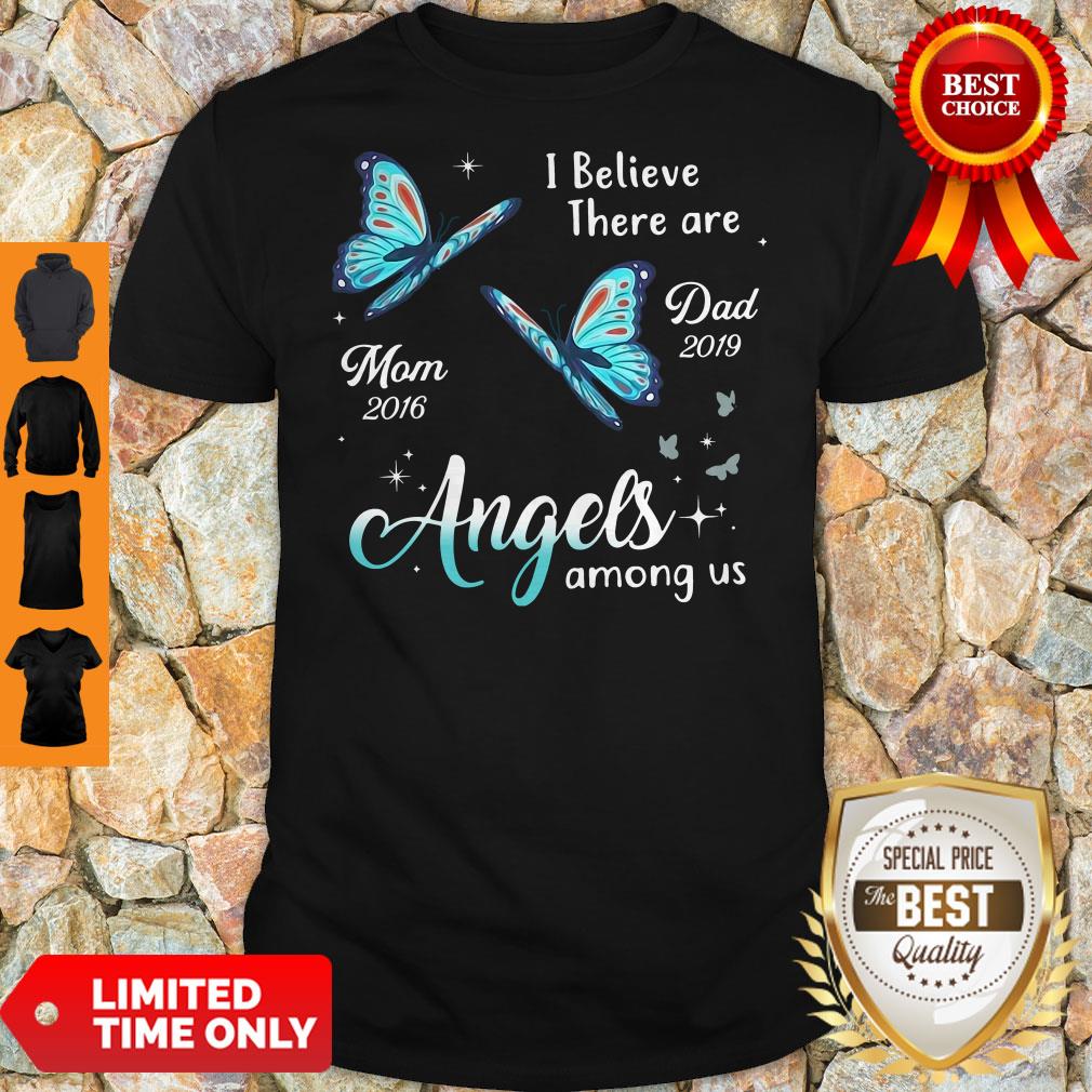Premium Angels Among Us Butterfly Memorial Personalized Shirt
