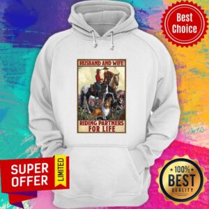 Alternative view of Awesome Husband And Wife Riding Partners For Life Cowgirl Shirt