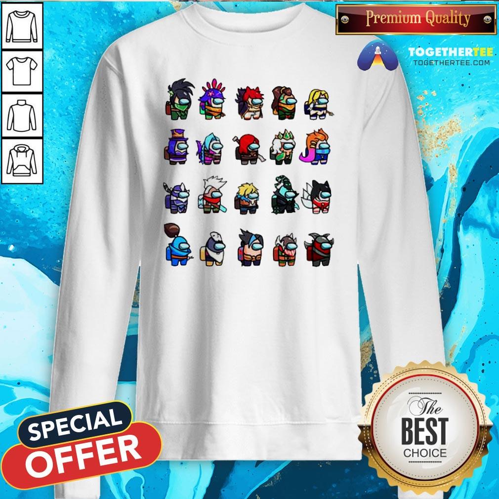 Perfect Among Us X League Of Legends Gams Shirt - Image 4