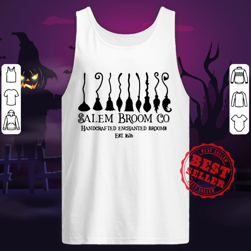 Salem Broom Go Handcrafted Enchanted Brooms Est 1626 Halloween Shirt - Image 4