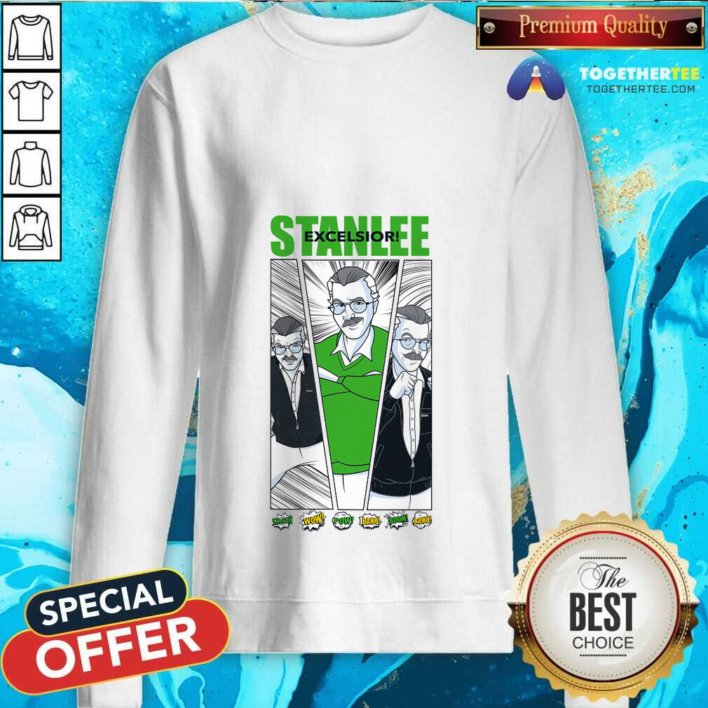 Stan Lee Comic Excelsior T-Shirt - Image 4