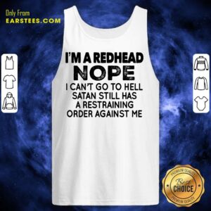 Alternative view of Nice I'm A Redhead Nope Shirt