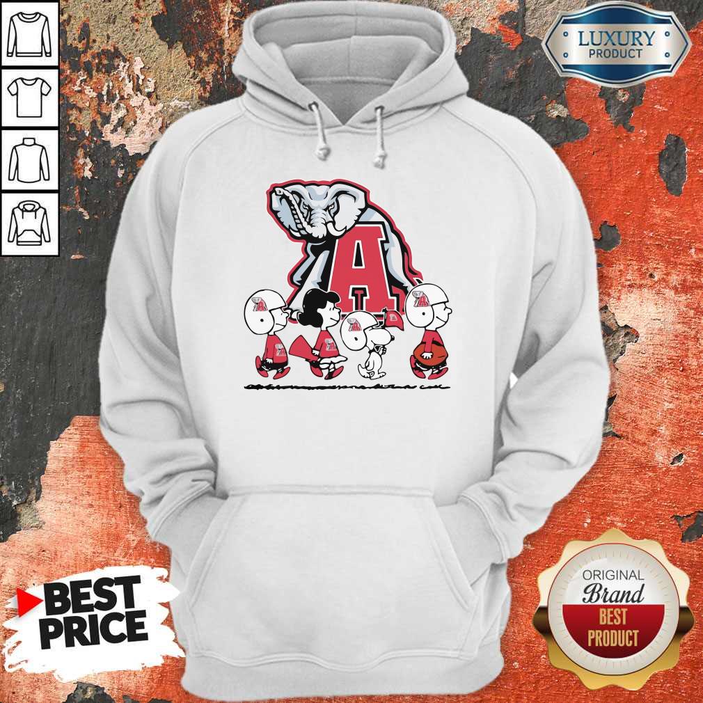 Snoopy The Peanuts Alabama Crimson Tide Football Shirt - Image 4