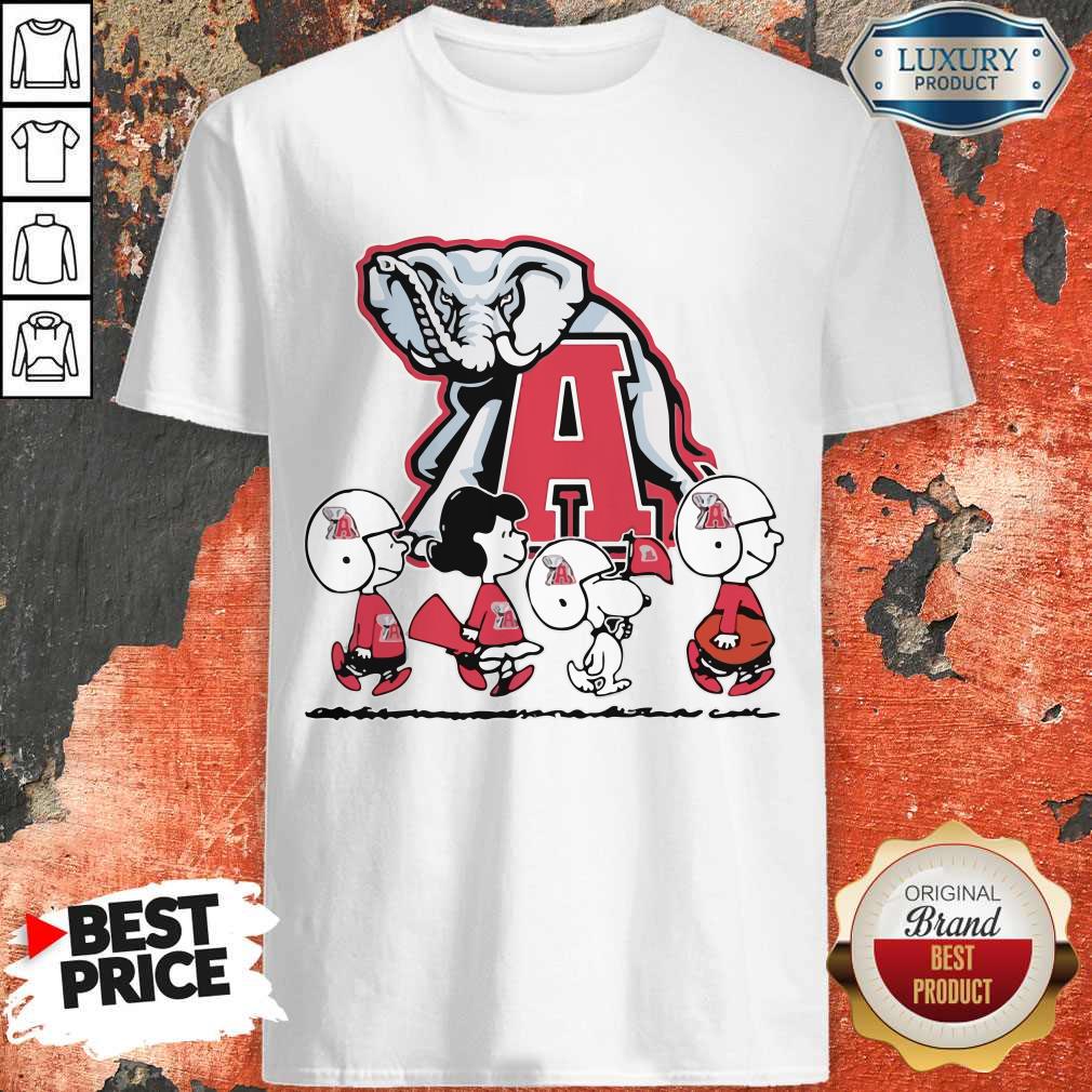 Snoopy The Peanuts Alabama Crimson Tide Football Shirt