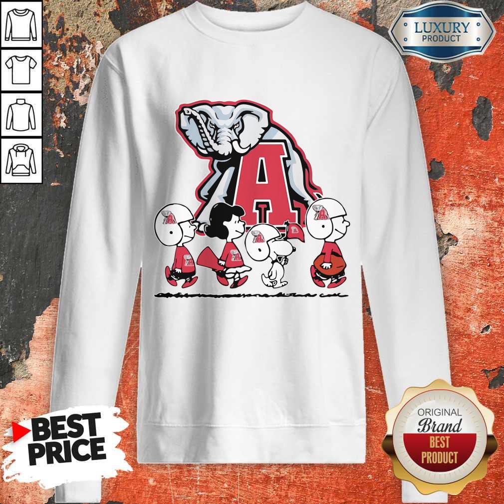 Snoopy The Peanuts Alabama Crimson Tide Football Shirt - Image 5