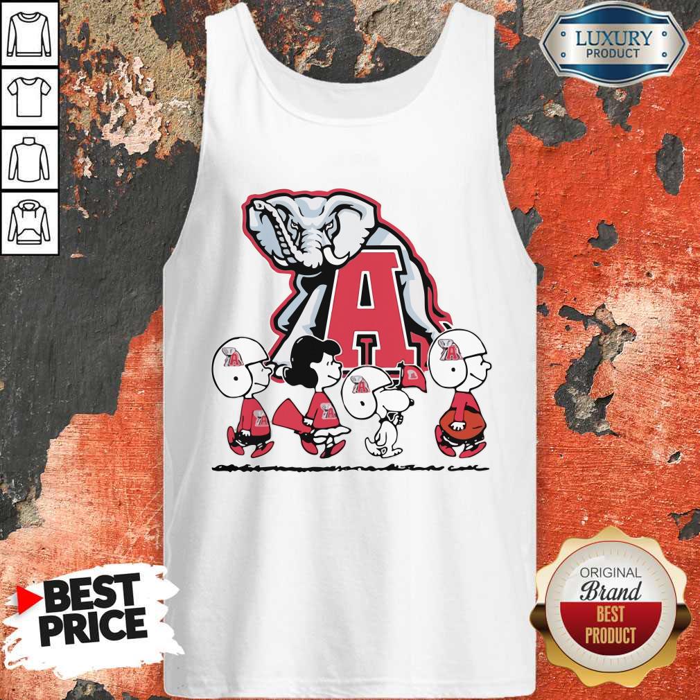 Snoopy The Peanuts Alabama Crimson Tide Football Shirt - Image 2