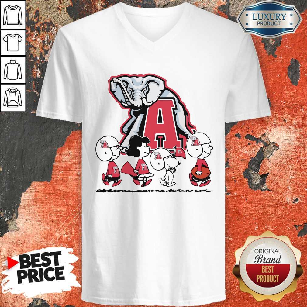Snoopy The Peanuts Alabama Crimson Tide Football Shirt - Image 3