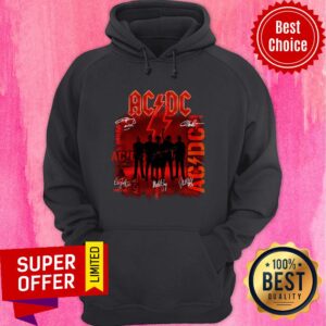 Alternative view of Premium ACDC Rock Band Power Up Album Signatures Shirt