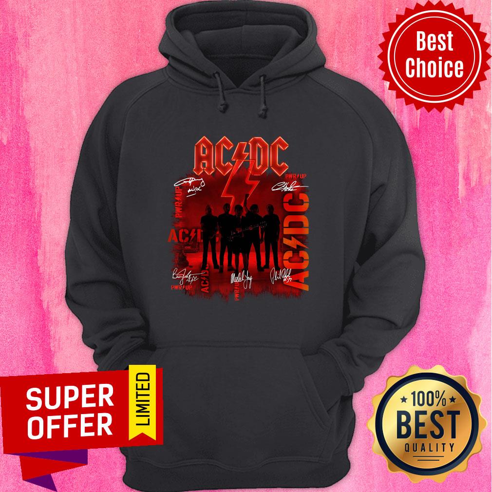 Premium ACDC Rock Band Power Up Album Signatures Shirt - Image 2