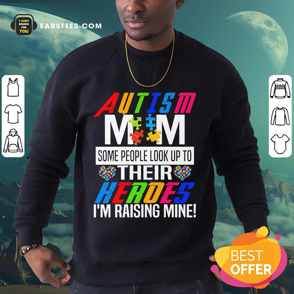 Pretty Autism Mom Some Heroes Shirt - Image 3