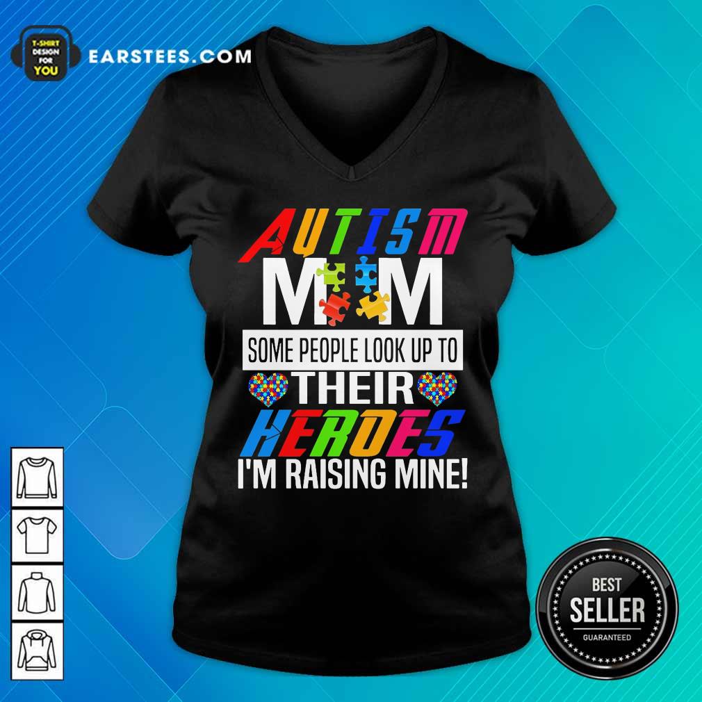 Pretty Autism Mom Some Heroes Shirt - Image 5