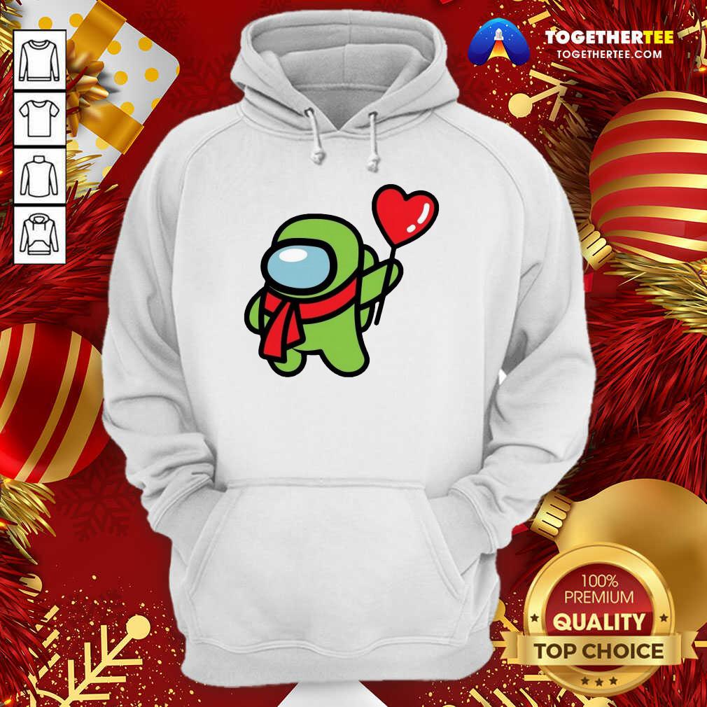 Happy Among Us Heart 2021 Valentine Shirt - Image 5