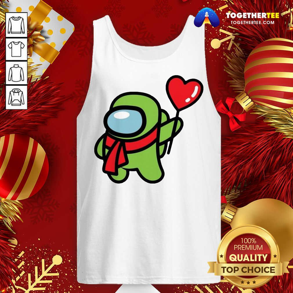 Happy Among Us Heart 2021 Valentine Shirt - Image 3