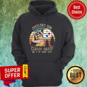 Alternative view of Nice Pittsburgh Steelers Girl Classy Sassy And A Smart Assy Vintage Shirt