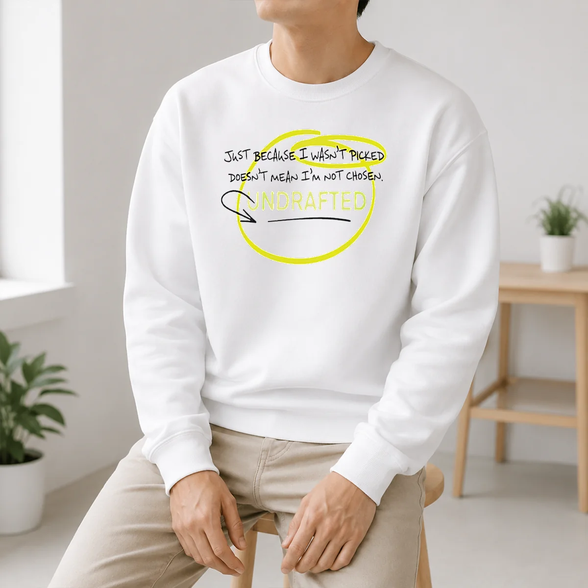 Pretty Just Because I Wasn'T Picked Doesnt Mean I'M Not Chosen Undrafted Shirt - Image 6