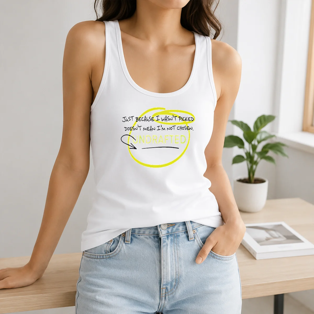 Pretty Just Because I Wasn'T Picked Doesnt Mean I'M Not Chosen Undrafted Shirt - Image 3