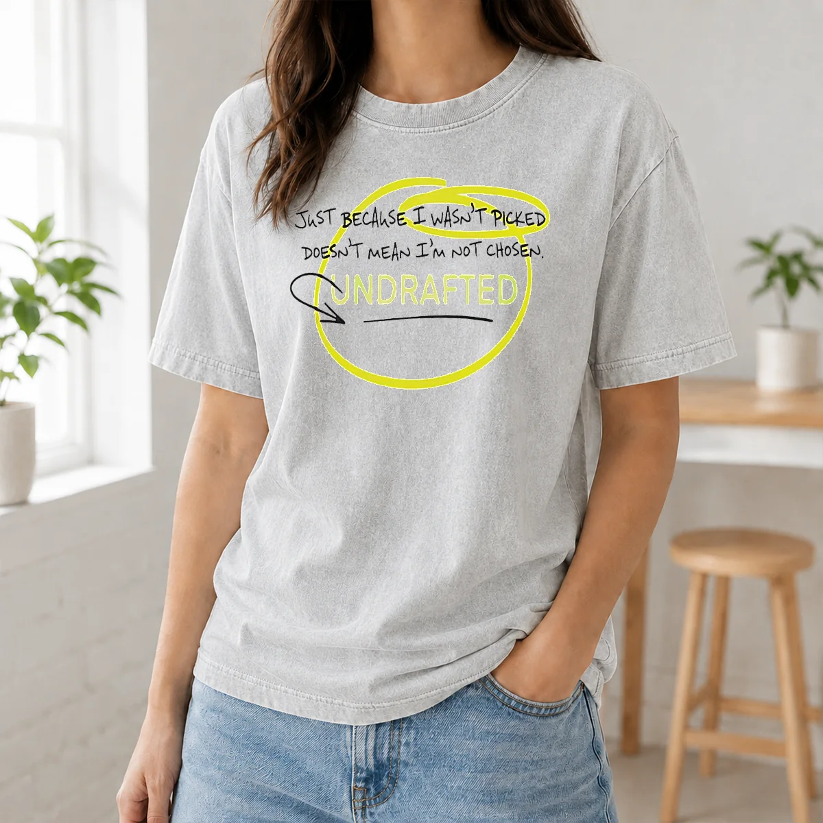 Pretty Just Because I Wasn'T Picked Doesnt Mean I'M Not Chosen Undrafted Shirt - Image 8