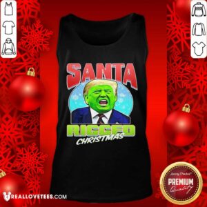 Alternative view of Love Santa Ricced Christmas Donald Trump Election Shirt