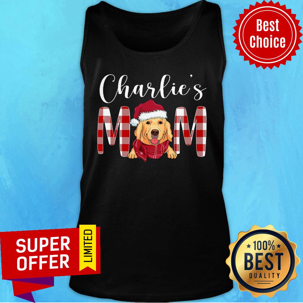Official Santa Golden Retriever Charlie’s Mom Christmas Shirt - Image 4