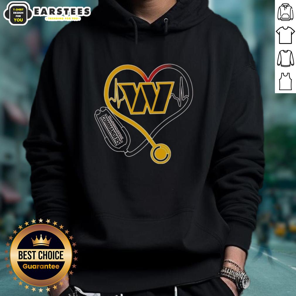 Awesome Nurse Love Washington Commanders T-Shirt - Image 2