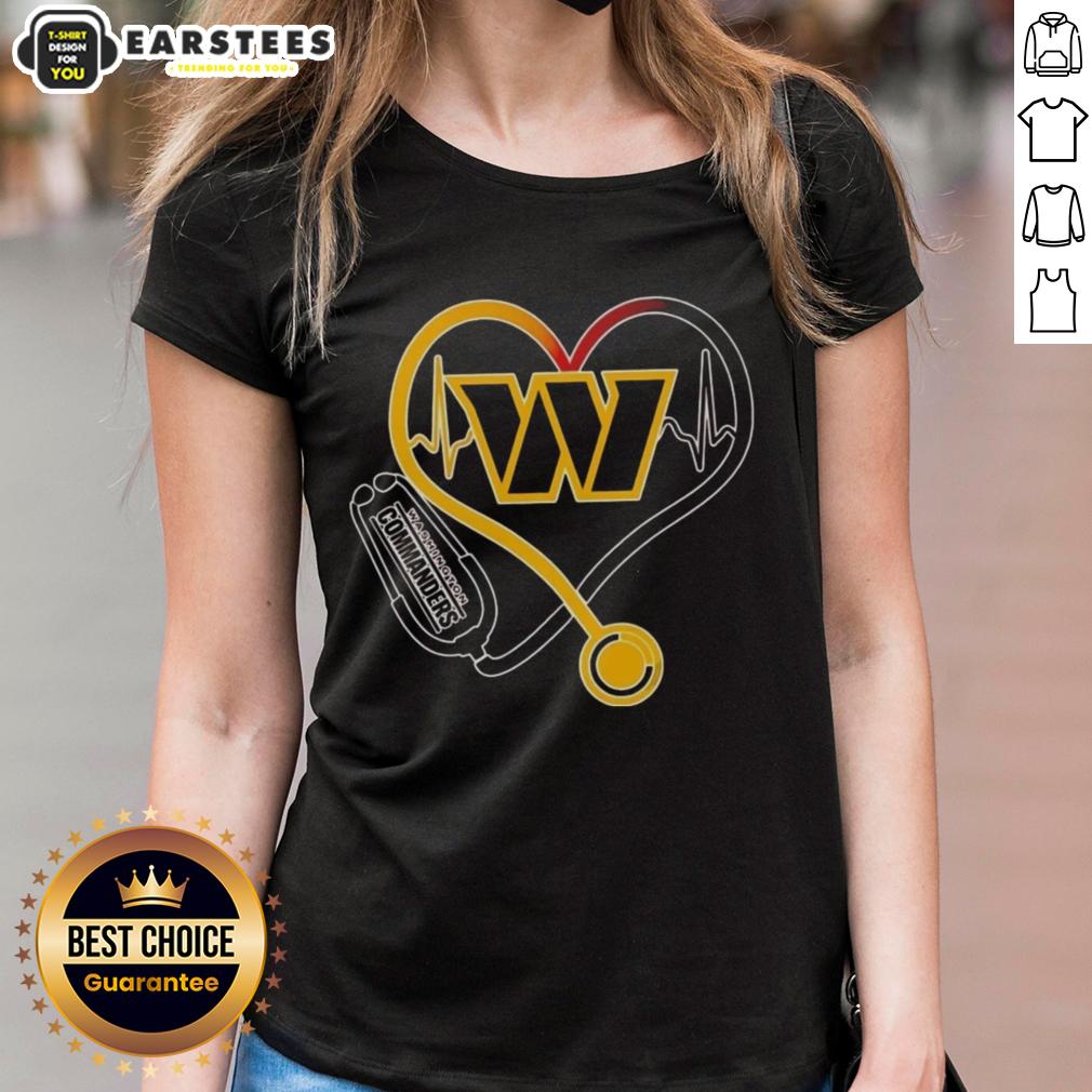 Awesome Nurse Love Washington Commanders T-Shirt - Image 3