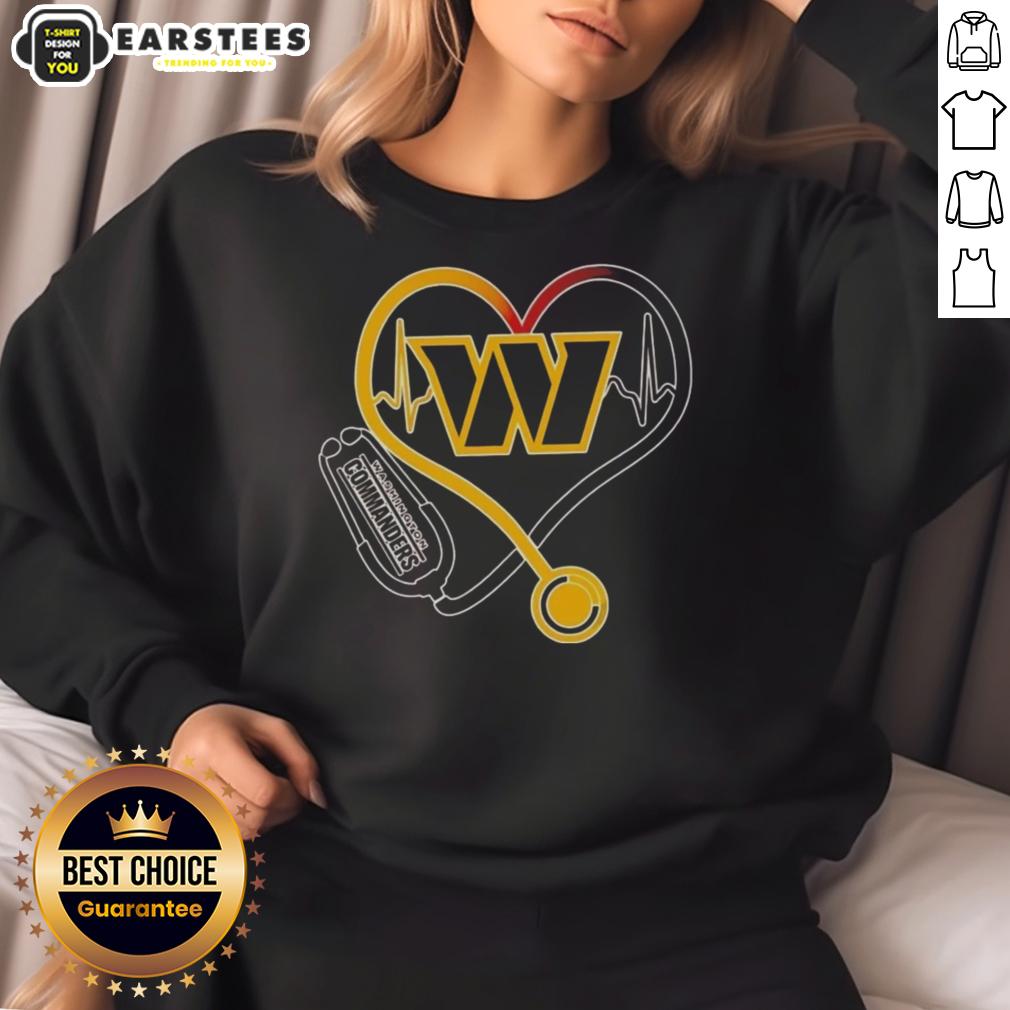 Awesome Nurse Love Washington Commanders T-Shirt - Image 5