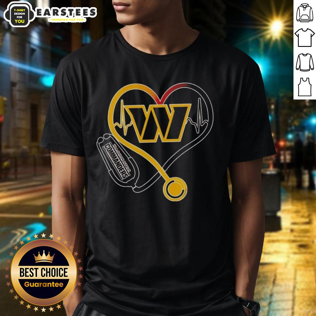 Awesome Nurse Love Washington Commanders T-Shirt