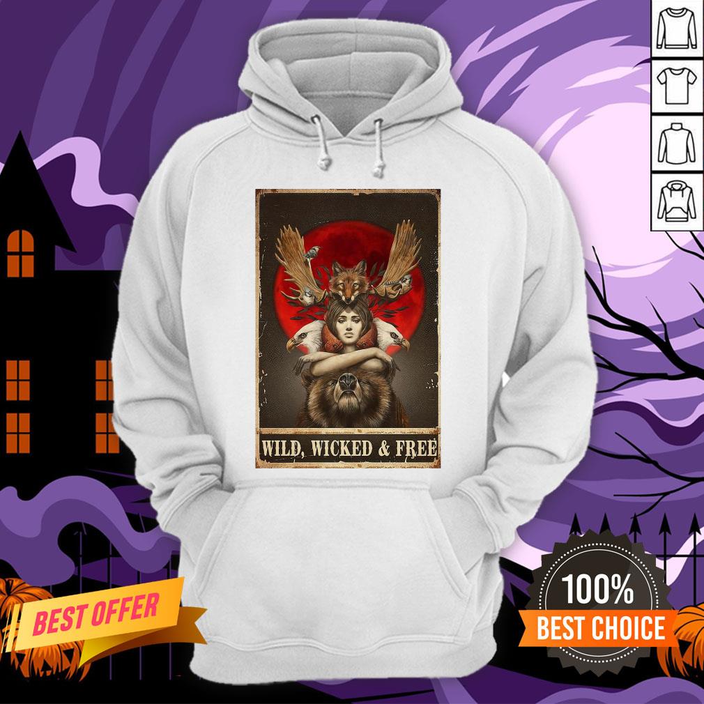 Funny Girl Animals Wild Wicked And Free Shirt - Image 5