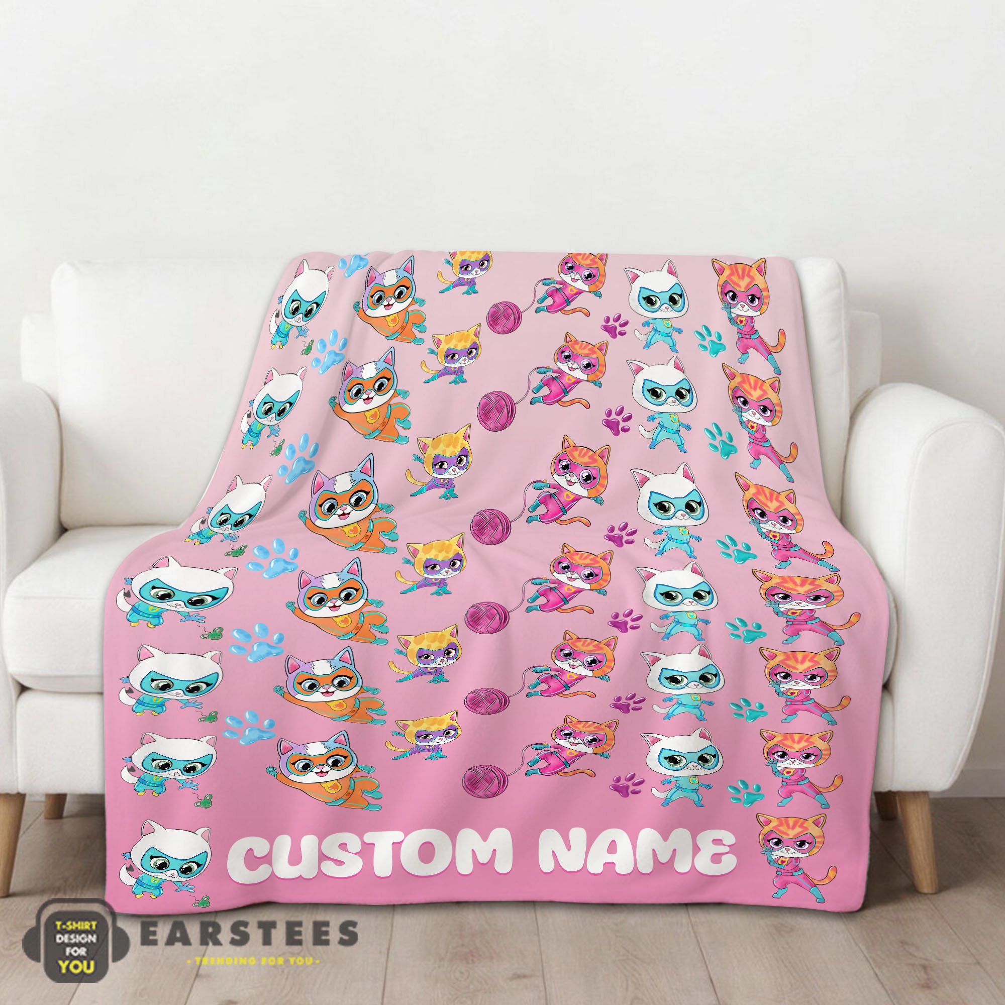 Good Disney SuperKitties Squad Purr-fect Heroes Blanket Fleece Customized Blanket - Image 2
