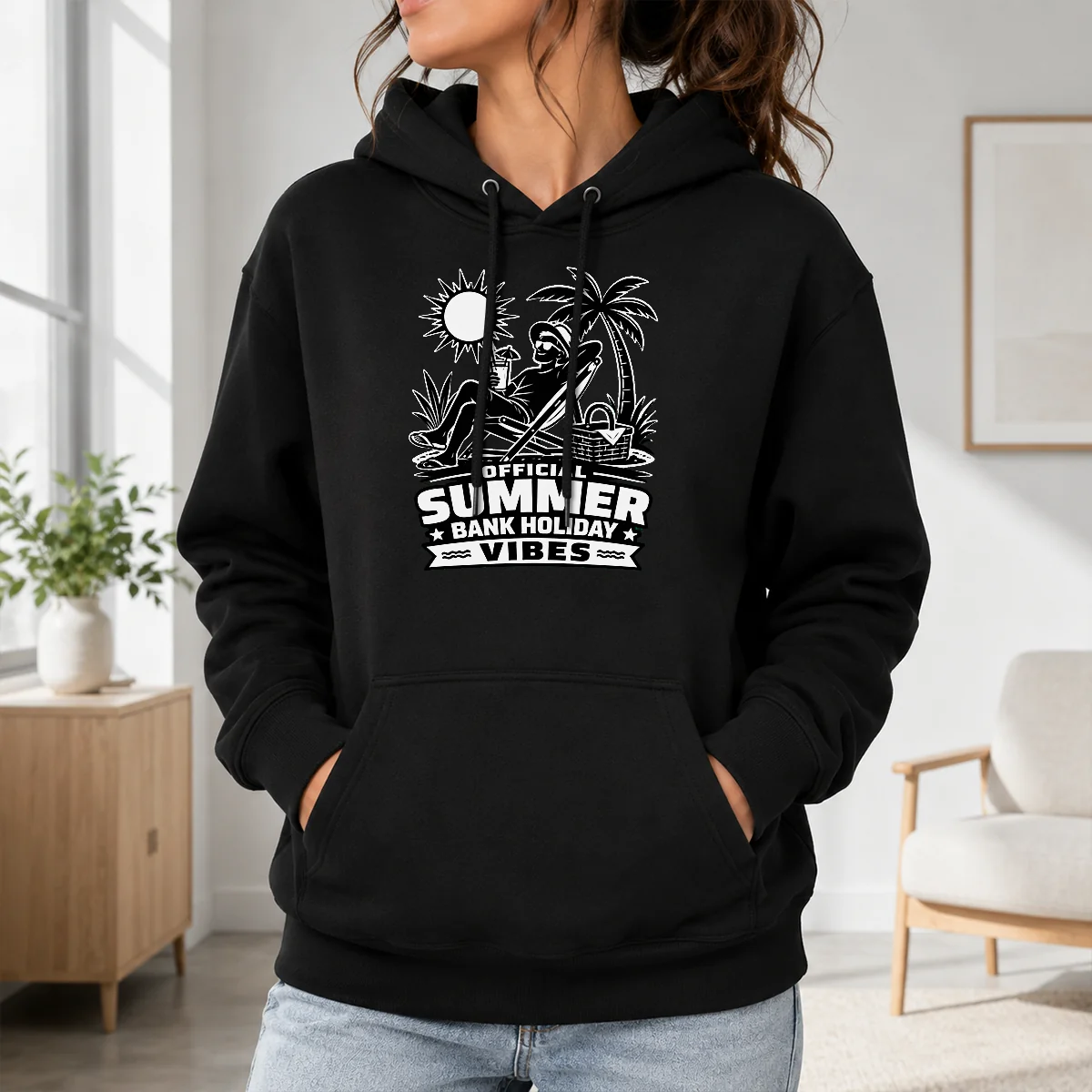 Funny Original Summer Bank Holiday Vibes Silhouette Shirt - Image 7
