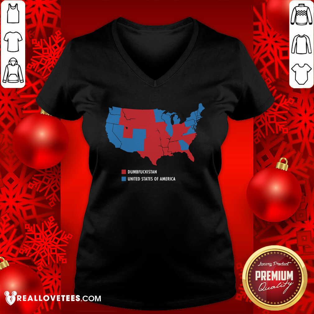 Great Usa And Dumbfuckistan Democrats 2020 Election Map Shirt - Image 5