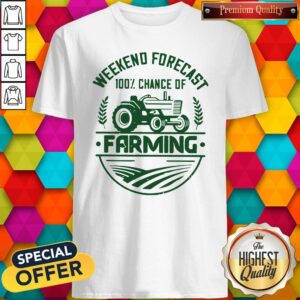 Weekend Forecast 100% Chance Of Farming Shirt