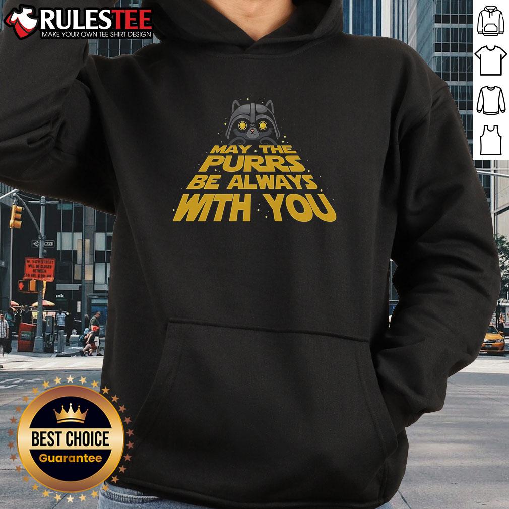 Cute May The Purrs Be Always With You Star Wars Darth Vader Cat T-Shirt - Image 2