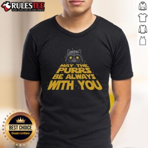 Cute May The Purrs Be Always With You Star Wars Darth Vader Cat T-Shirt