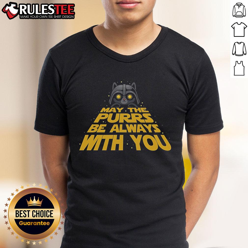 Cute May The Purrs Be Always With You Star Wars Darth Vader Cat T-Shirt