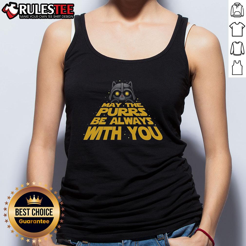 Cute May The Purrs Be Always With You Star Wars Darth Vader Cat T-Shirt - Image 4