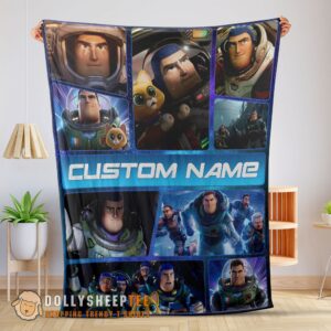 Perfect Cute Hot Disney Buzz Lightyear Collage Fleece Customized Blanket