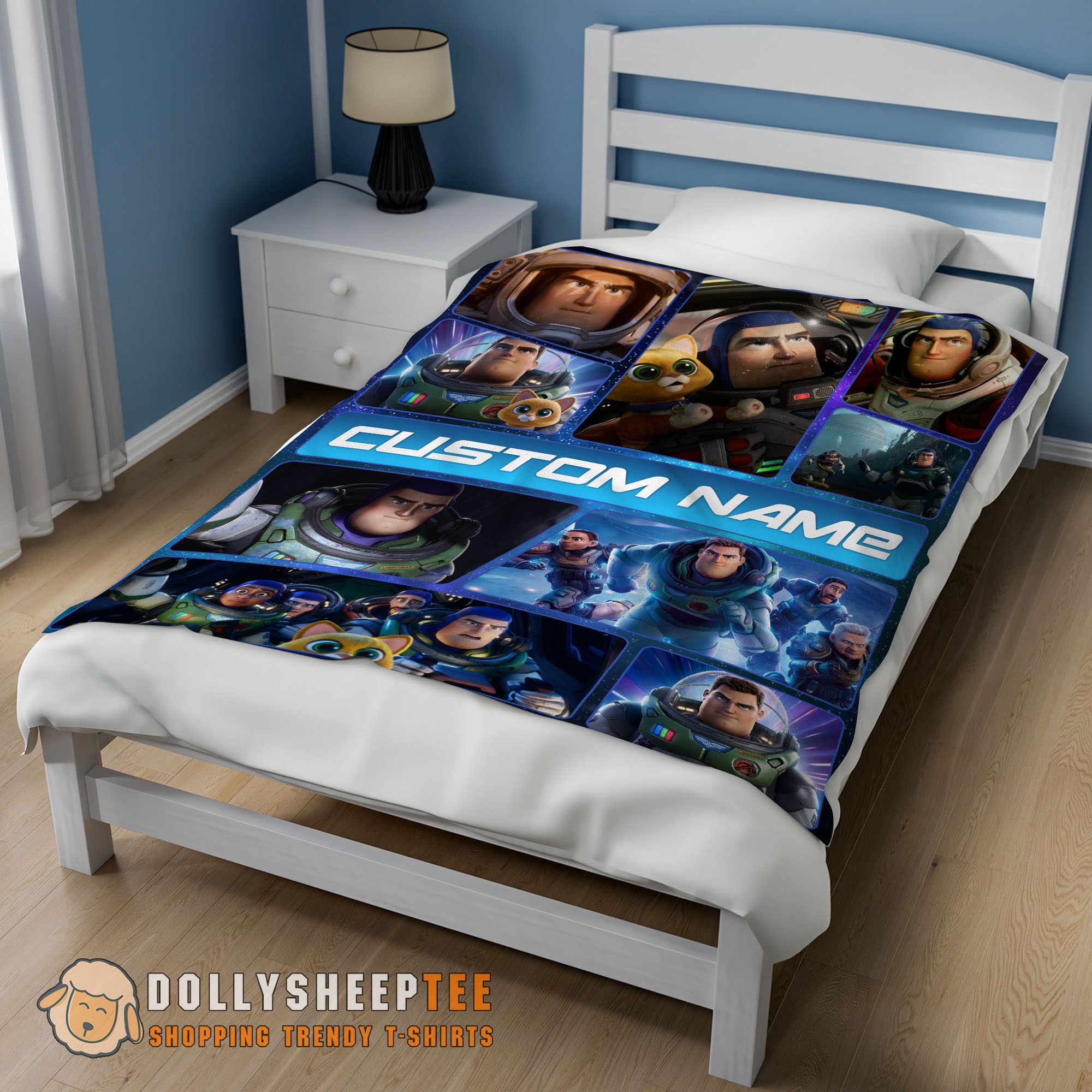 Perfect Cute Hot Disney Buzz Lightyear Collage Fleece Customized Blanket - Image 2