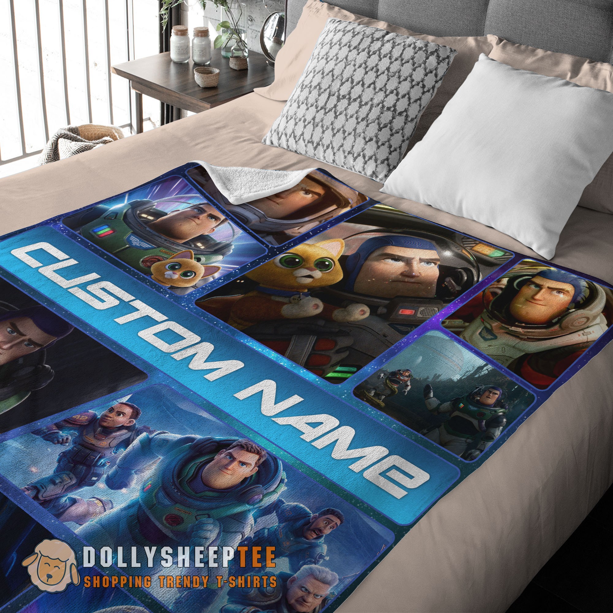 Perfect Cute Hot Disney Buzz Lightyear Collage Fleece Customized Blanket - Image 3