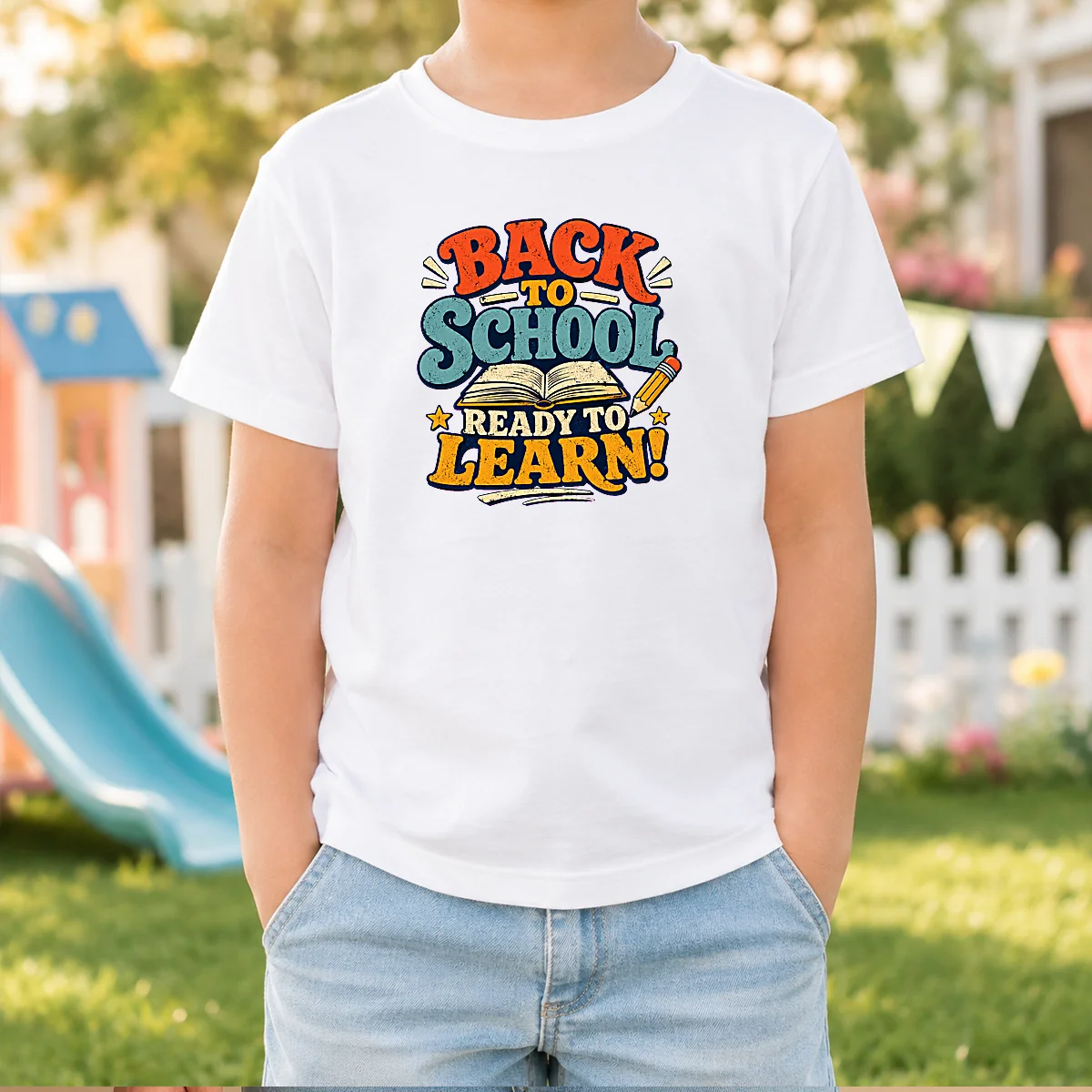 Pretty Back To School Ready To Learn Vintage Shirt - Image 8