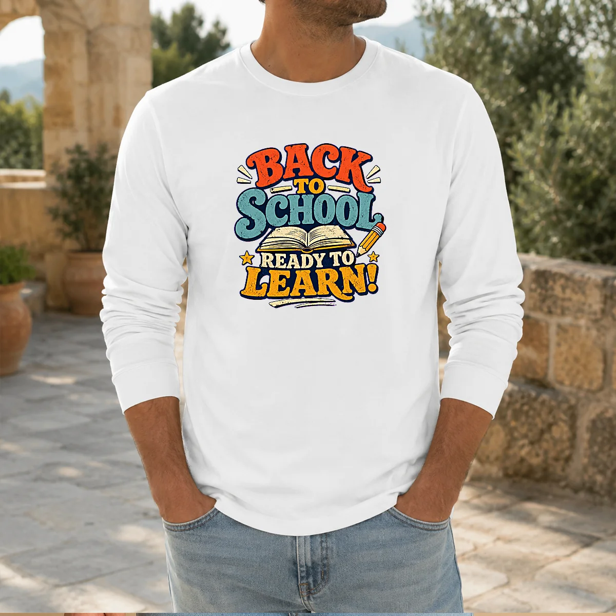 Pretty Back To School Ready To Learn Vintage Shirt - Image 7