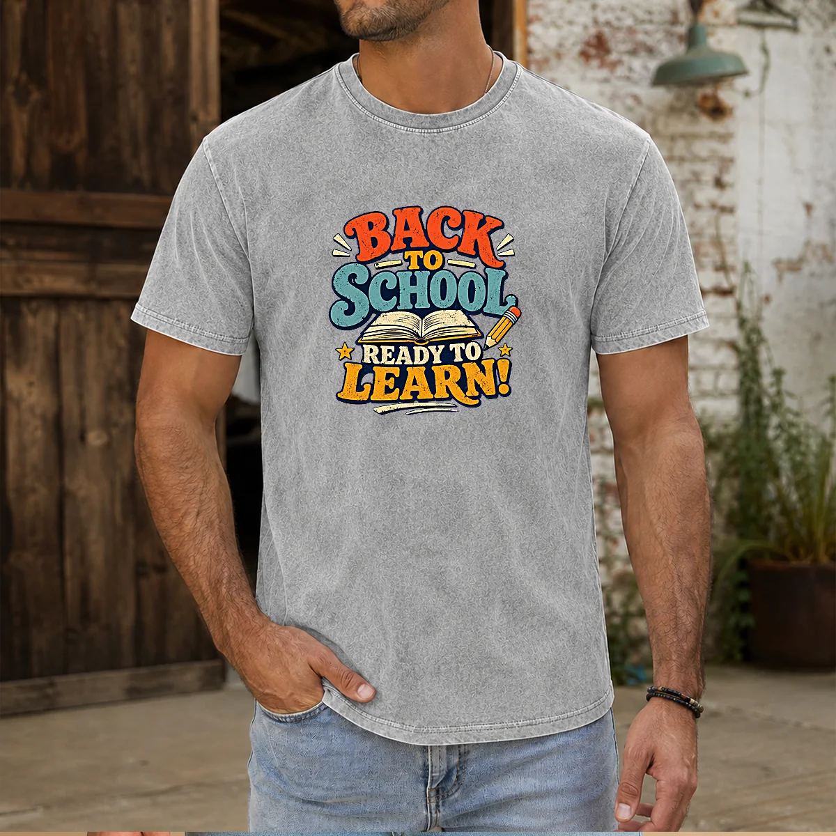 Pretty Back To School Ready To Learn Vintage Shirt - Image 9