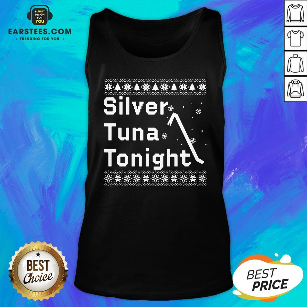 Original Silver Tuna Tonight Christmas Shirt - Image 5