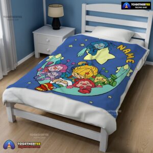 Alternative view of Official Rainbow Brite Sleeping On The Star Blanket Fleece Customized Blanket